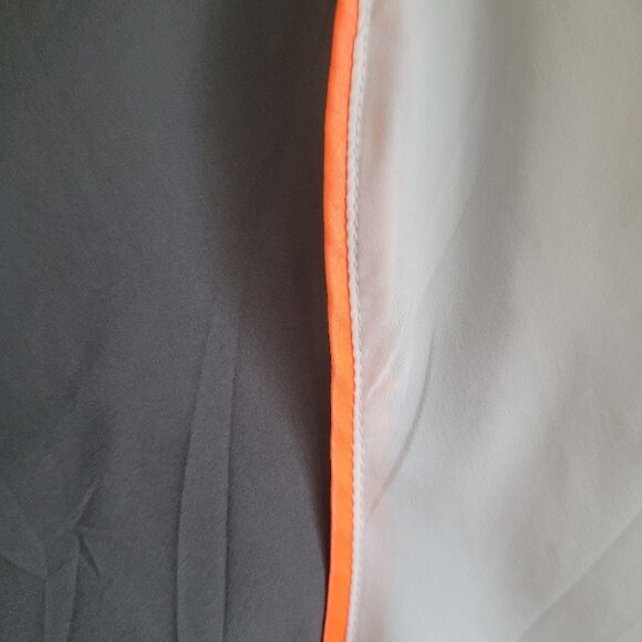 Nike Dri-Fit Gray White Orange Lined Full Zip Windbreaker Mens Medium - Picture 6 of 10